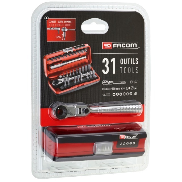 FACOM R.180J31PB Coffret embouts 1/4