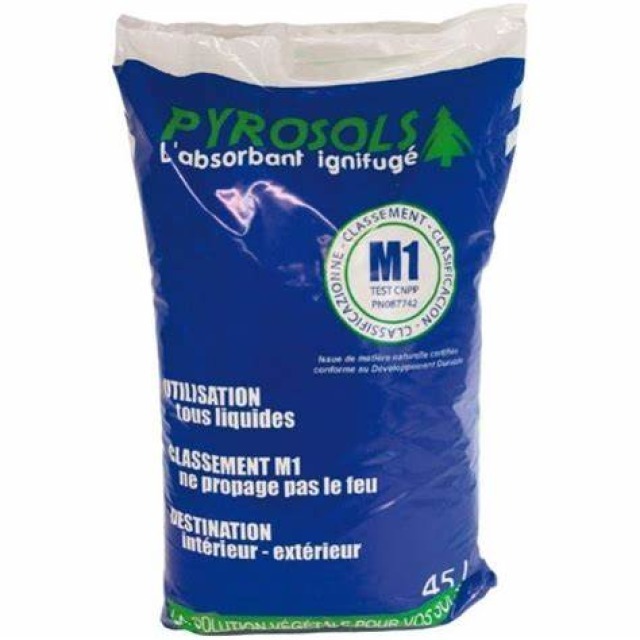Absorbant Type PYRO ignifugé 45L 