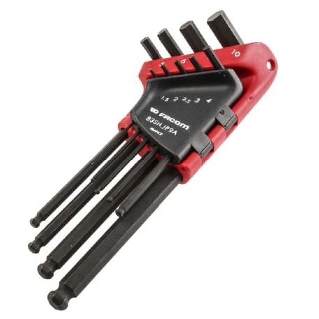 FACOM 83H.JP9APB Jeu 9 clés mâles 6 pans