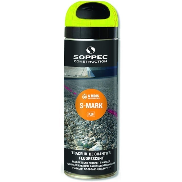 FLUO S MARK SPRAY JAUNE 500ml