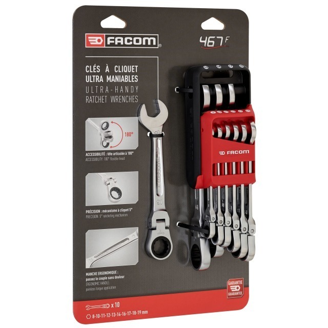 FACOM 467B.JP10PB Jeu pocket 10 clés
